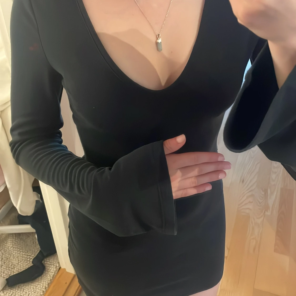 Långärmad klänning - 2