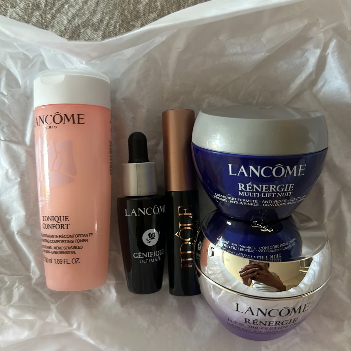 Rosa ribbad necessär från Lancôme - 2