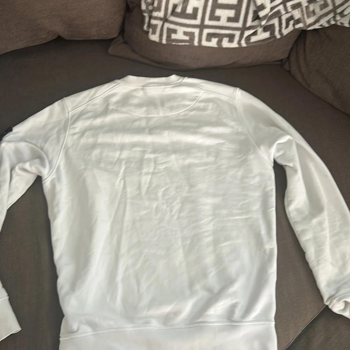 Vit sweatshirt från Stone Island - 1