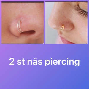 By prisförslag- 2 st silver näspiercingar - Två näspiercingar i enkel och stilren design, båda i silverfärg. De är tunna och diskreta ringar som passar perfekt för dig som vill ha en clean look till din piercing. Finns även i guld, ange då efter köp.