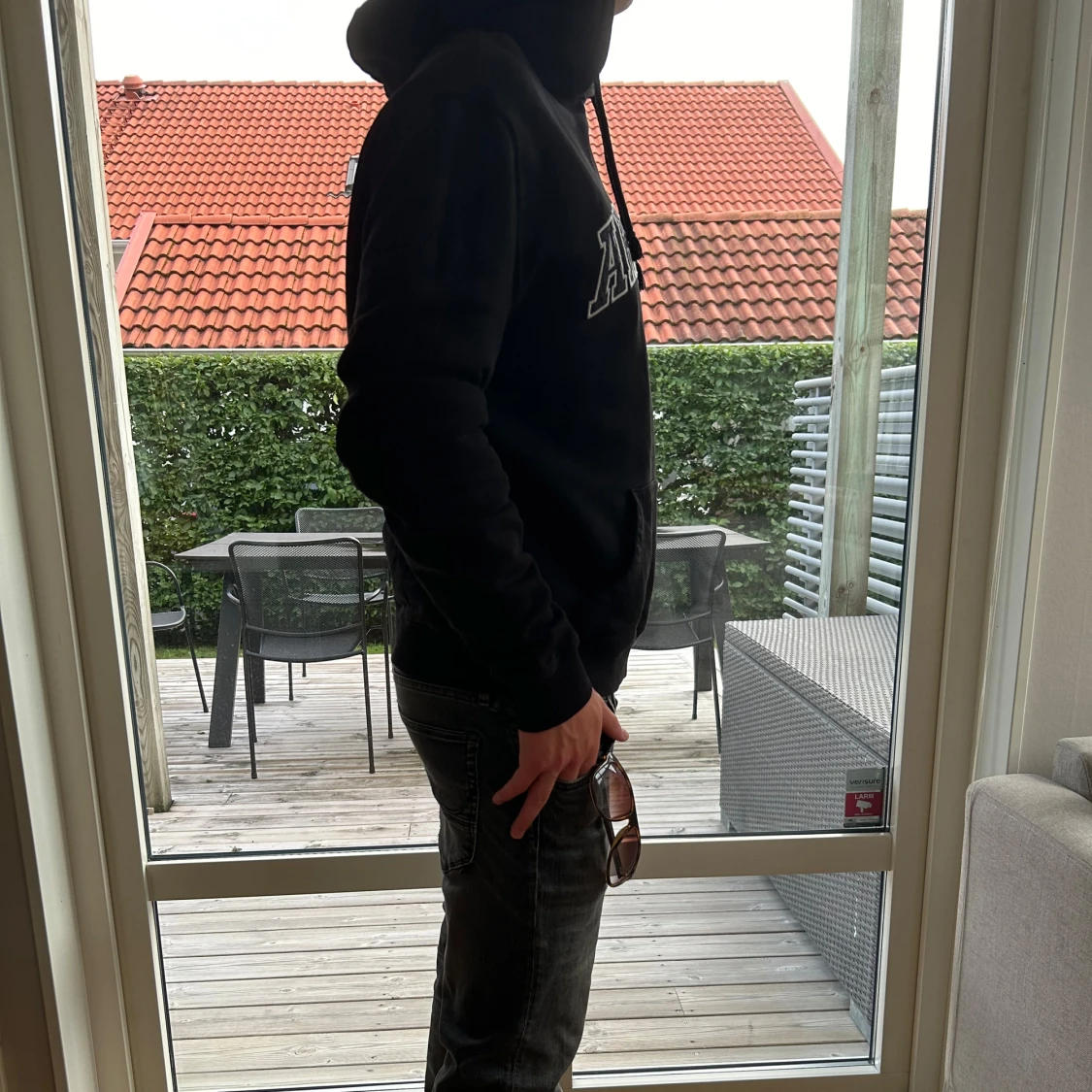 Svart Arigato hoodie  - 1