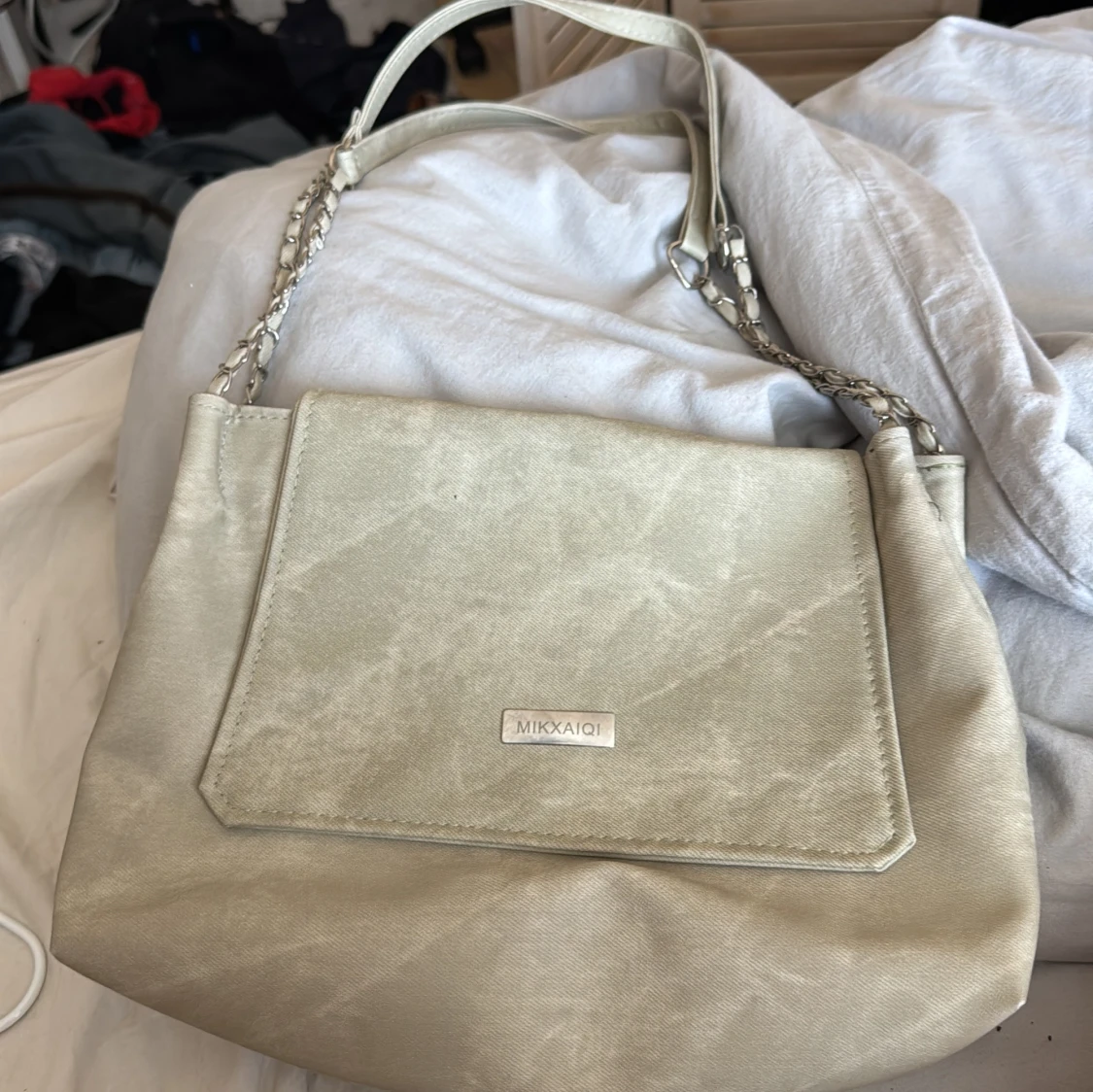 Beige axelväska från MixMatch