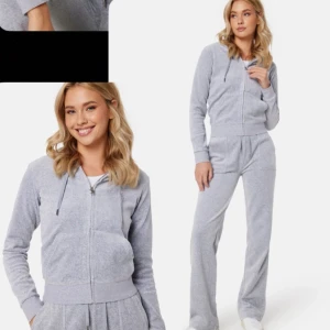 Grått Juicy Couture - grått Juicy Couture sett, aldrig använt då dem va för små för mig. Storlek S i byxorna men dem är dock lite tajtare och storlek XS i tröja