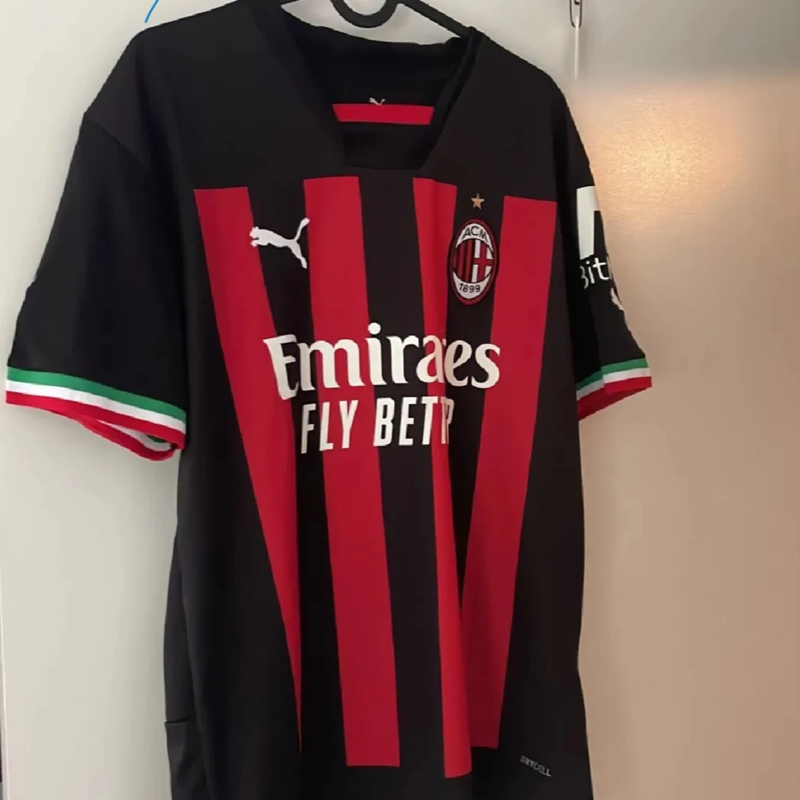 Riktigt Ac milan fotbollströja 