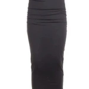 Grå lång tight kjol i stretch - Grå långkjol med tight passform -Storlek:XXS/XS