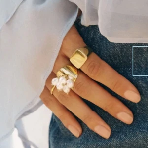 Pearl Signet Ring Gold - Säljer denna dina Edblad ring då den va lite för liten för mig, aldrig använd! (Nypris 499kr)