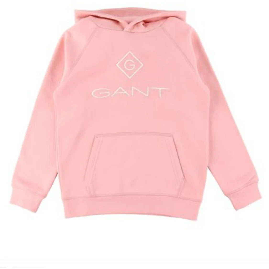 Rosa hoodie från GANT med logga