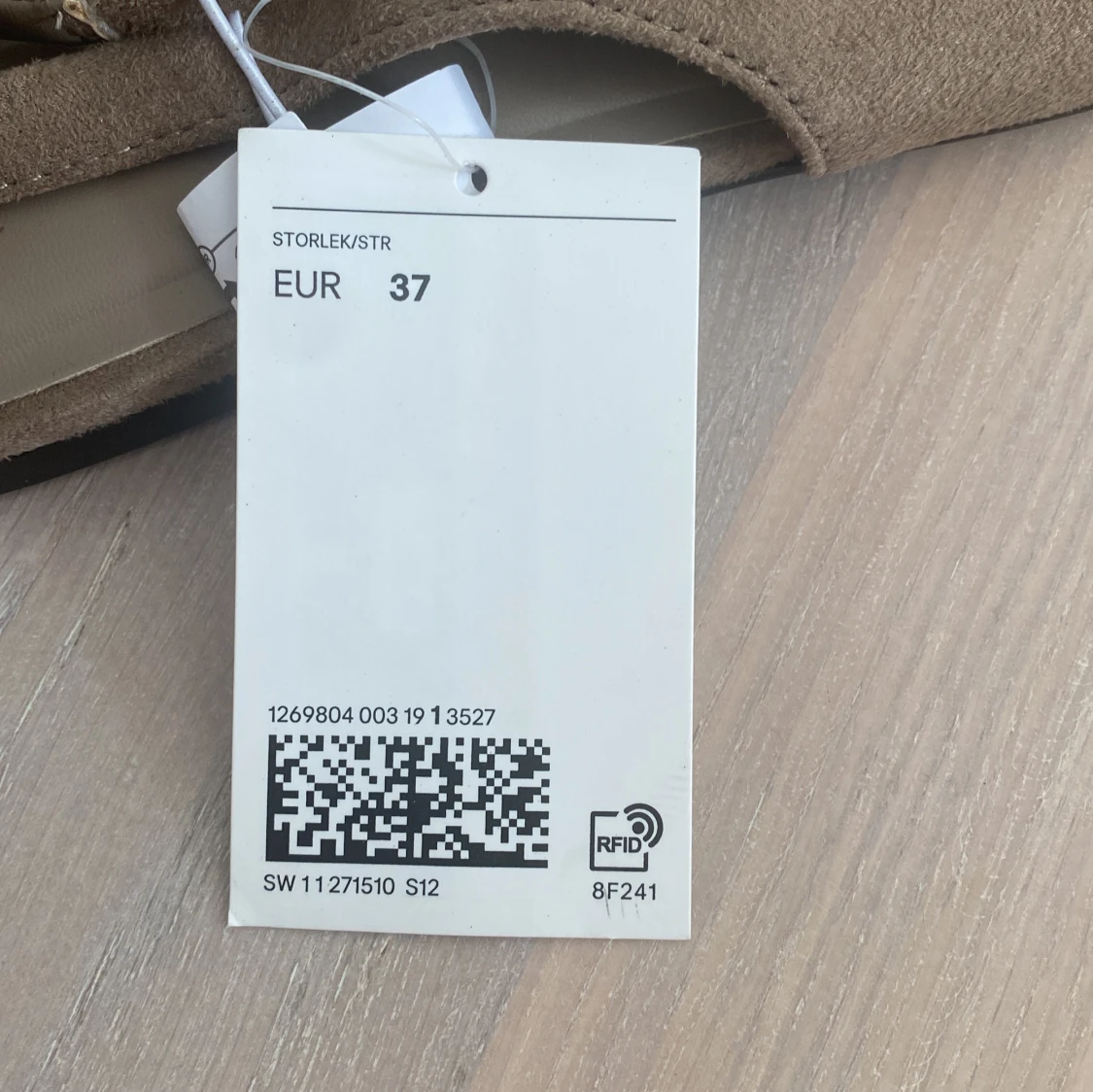 Beige/brun slingback/ballerinaskor m. spetsig tå - 3