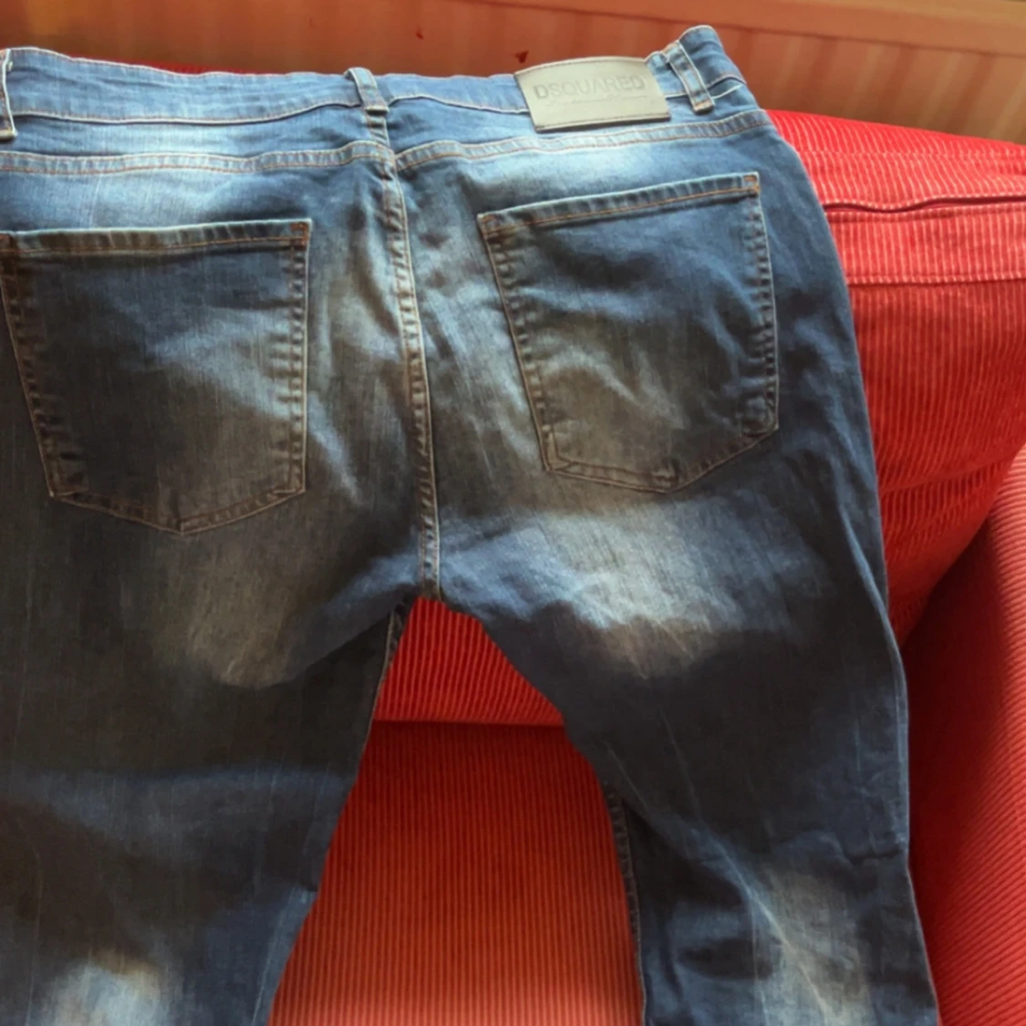 Dsquared2 slitna blå jeans - 1