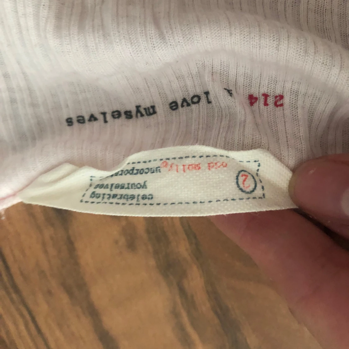 Ljusrosa ribbad Odd Molly topp💕 - 1