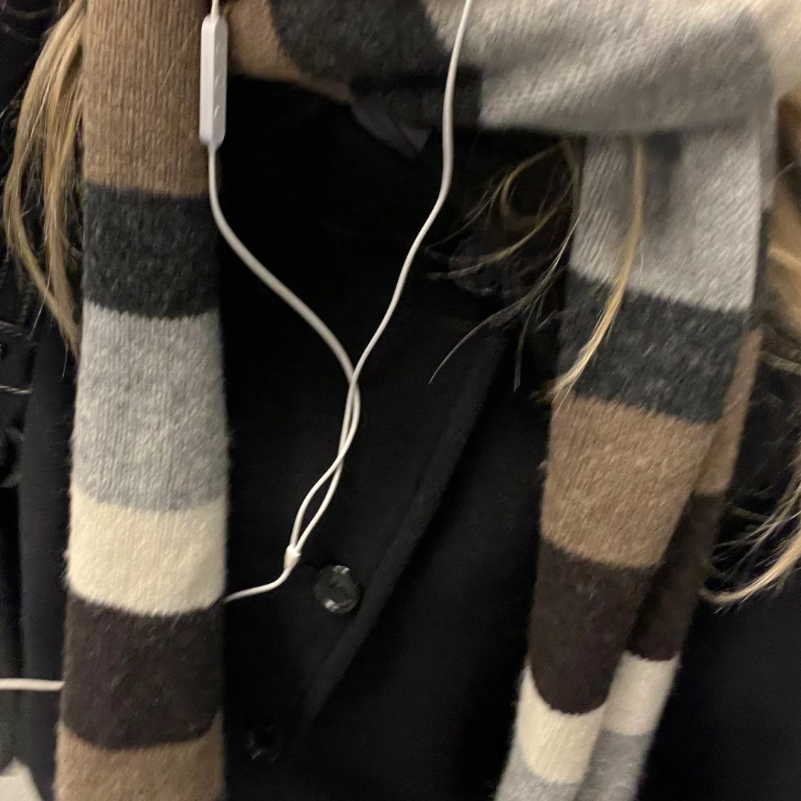 Randig halsduk i ull - 2