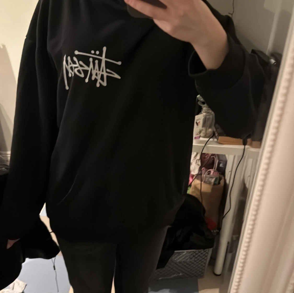 Svart hoodie från Stüssy