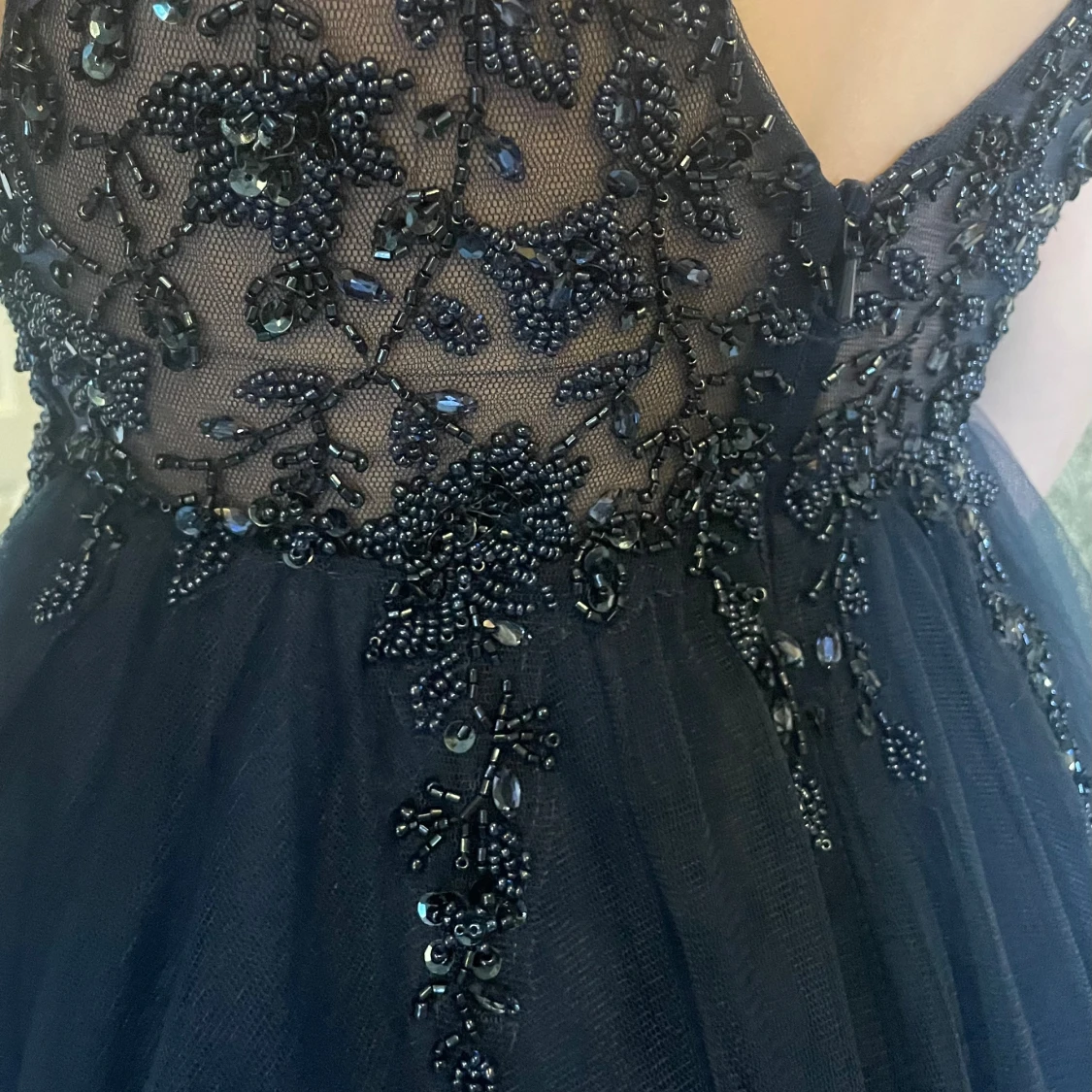 Marinblå balklänning - 2