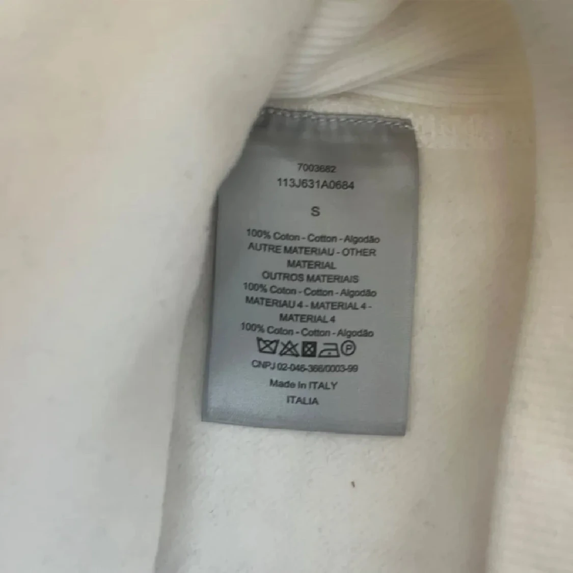 Vit hoodie från Dior - 4