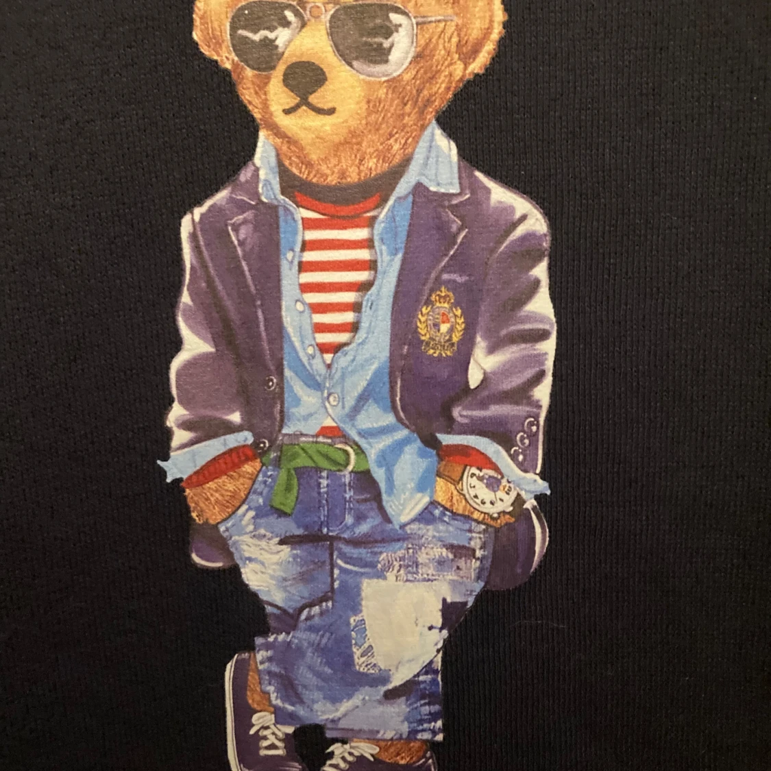 Mörkblå polo bear hoodie från Ralph Lauren - 1