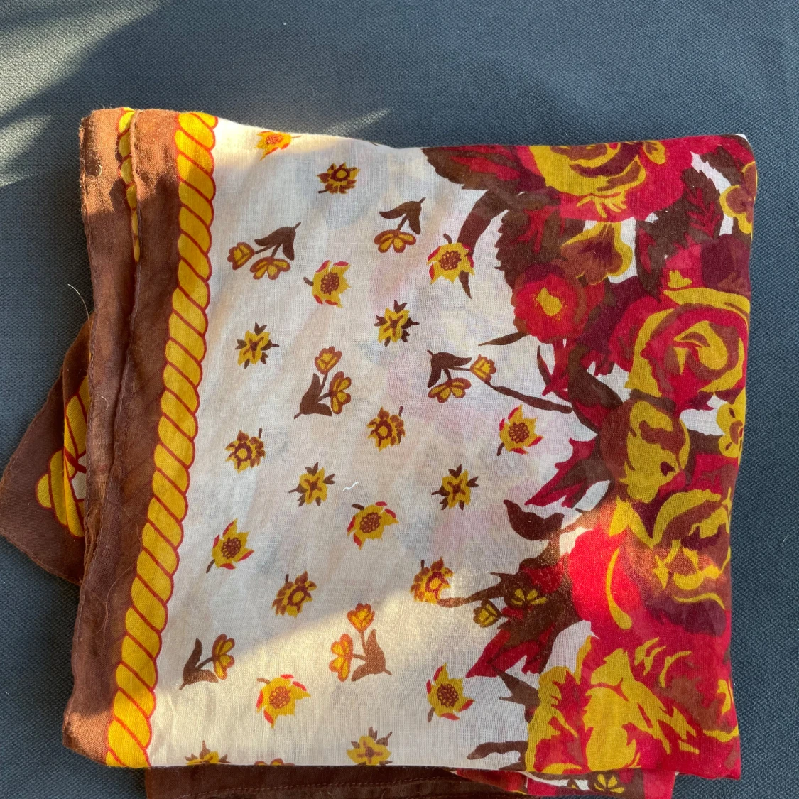 Vintage scarf i varma färger - 3