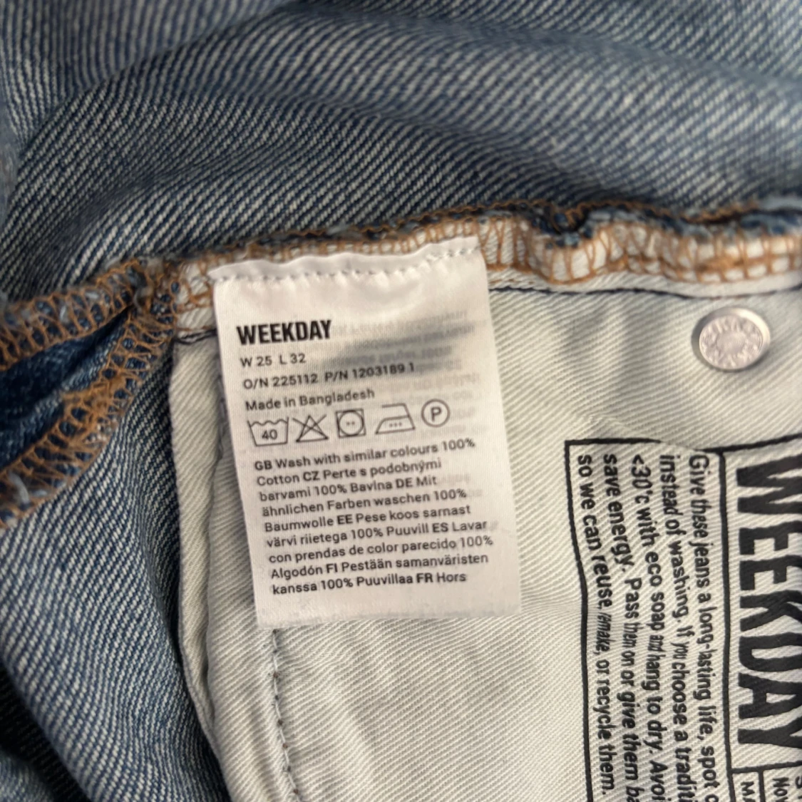 Blå bootcut jeans - 4