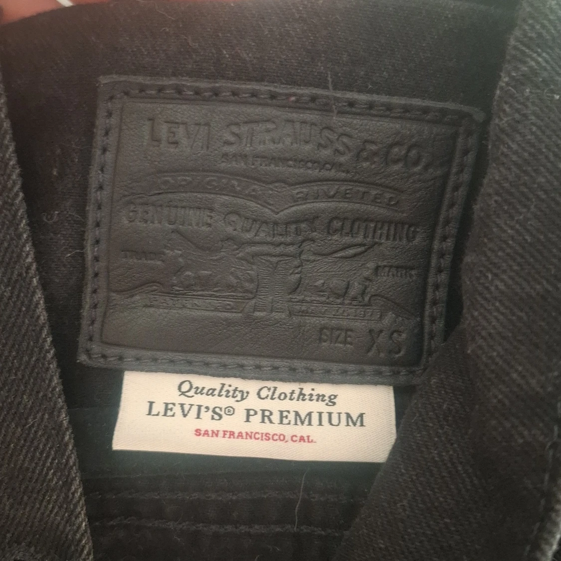 Svart jeansjacka från Levi's XS - 2