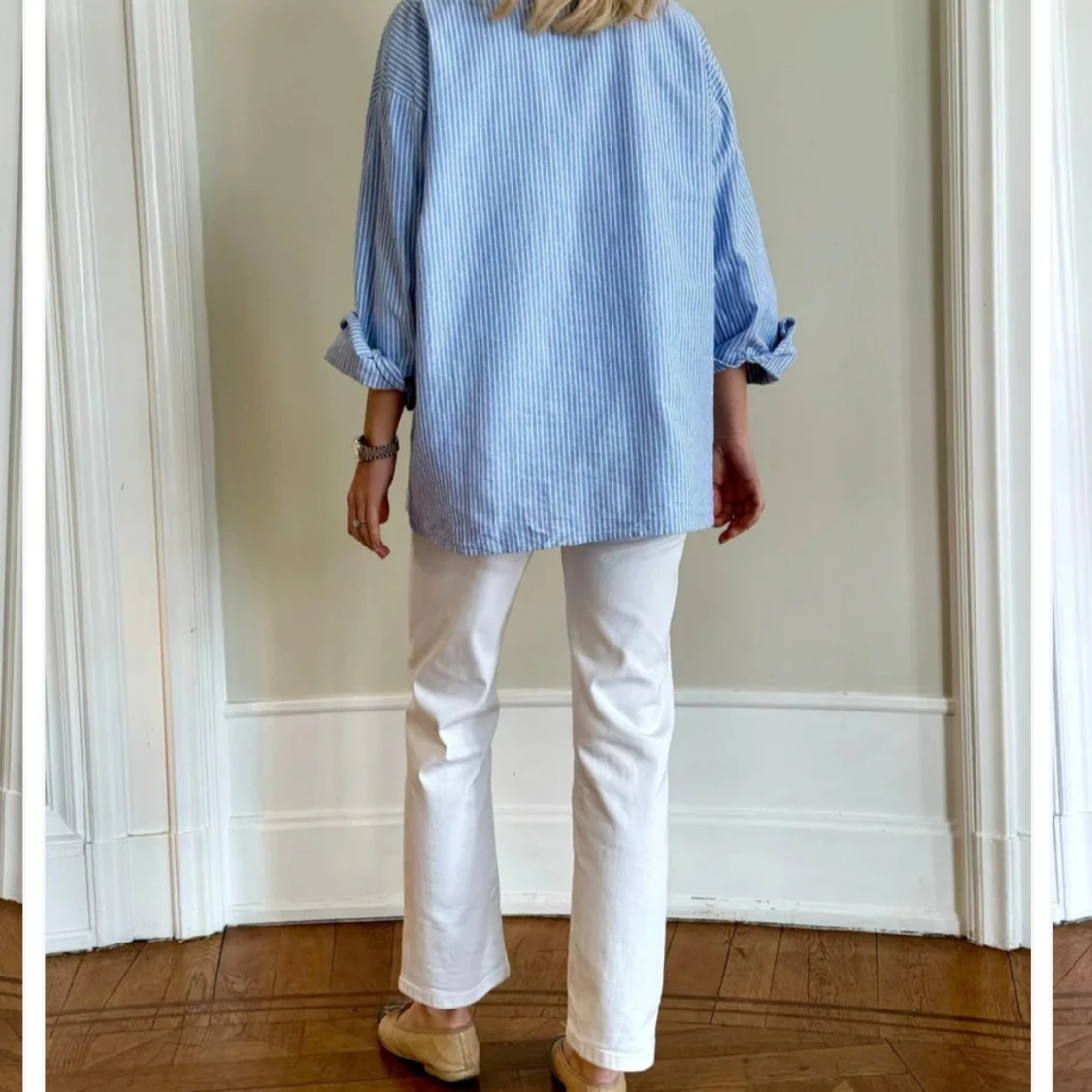 Vita raka jeans från Sanne Alexandra  - 1