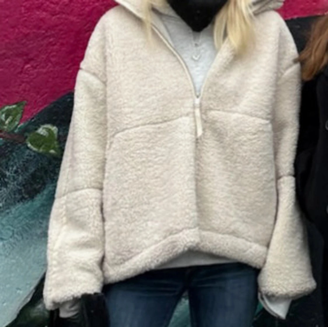 Beige teddyjacka - 4