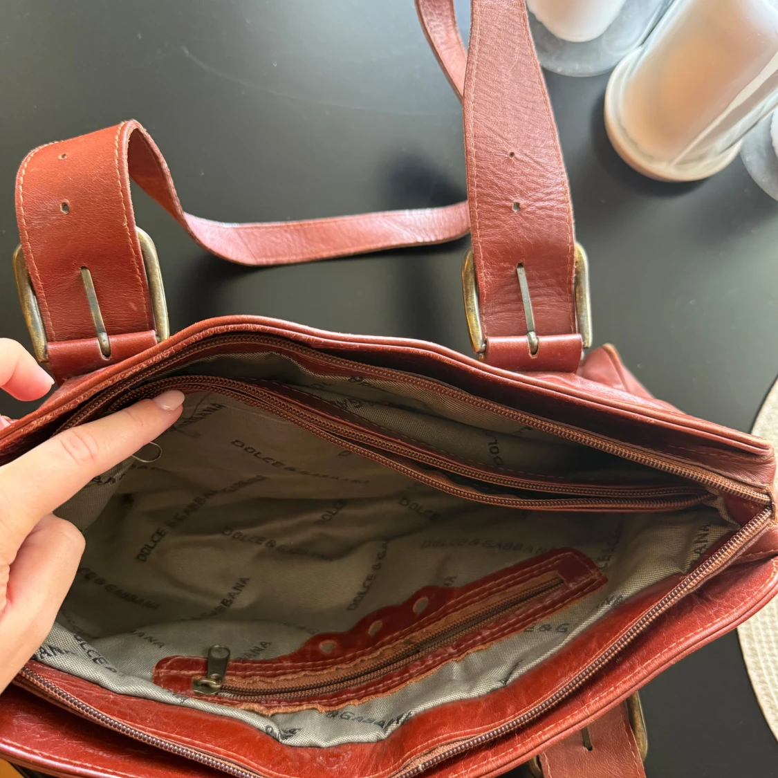 Brun axelväska från Dolce & Gabbana - 3