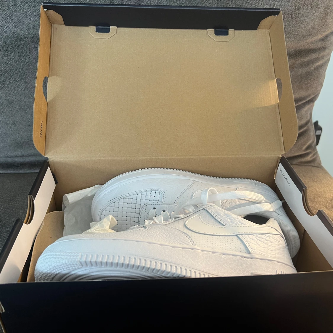 Nike Air Force 1 helvita sneakers - 1