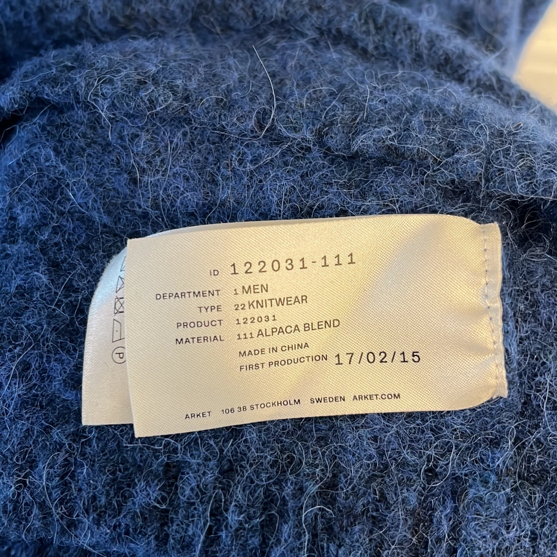 Blå stickad tröja från Arket - 3