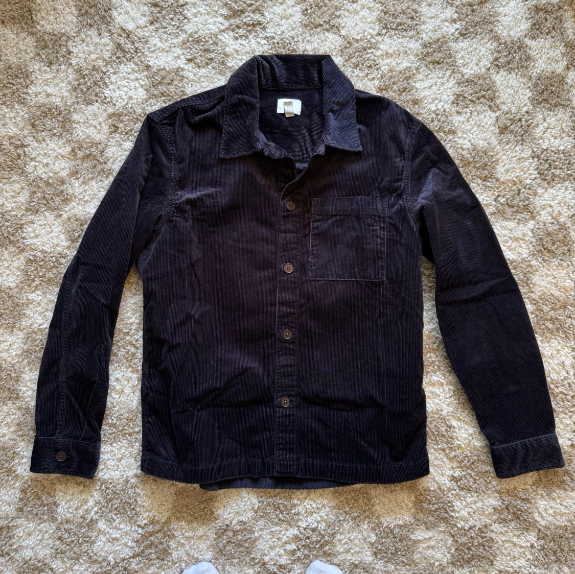Mörkblå/lila manchester overshirt från H&M