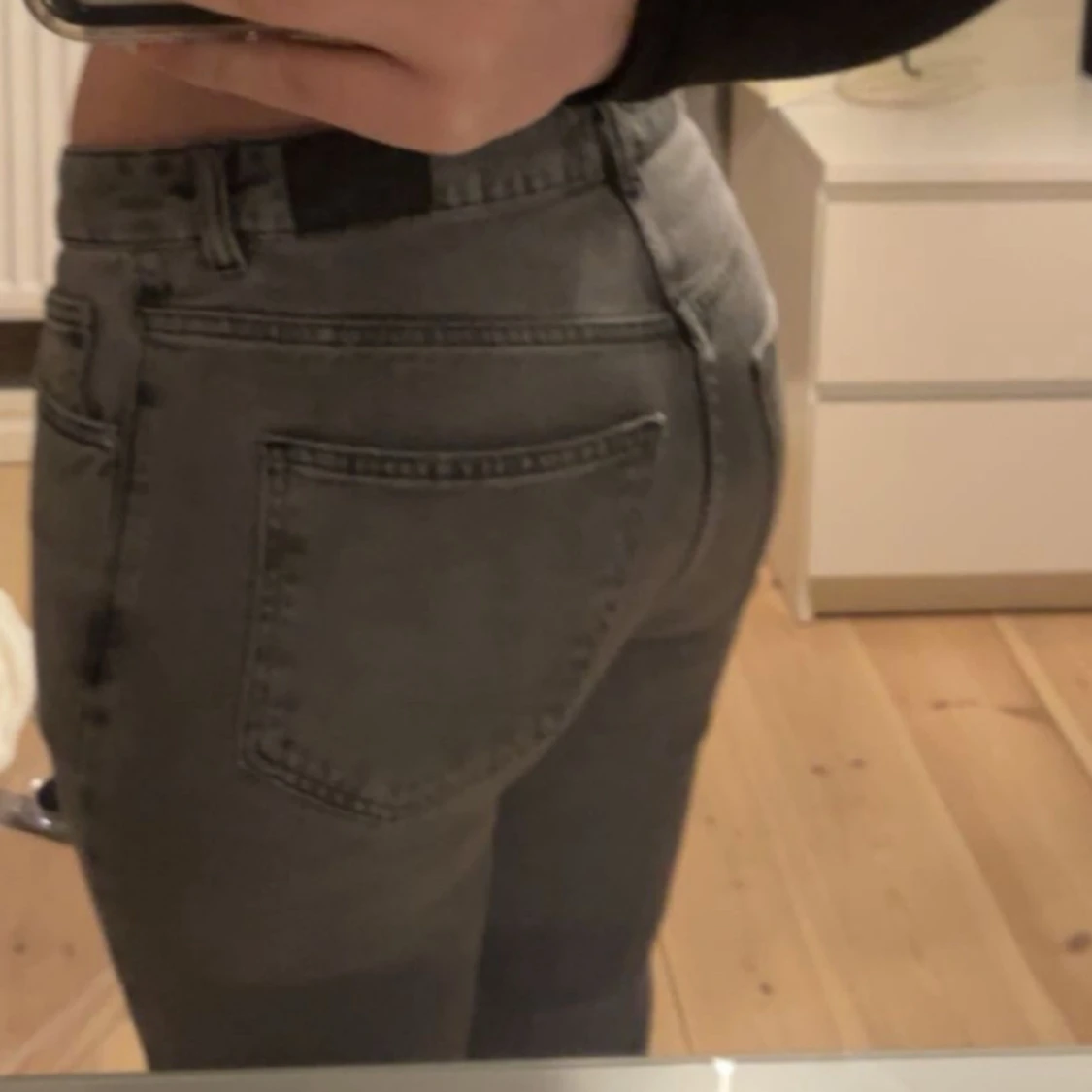 Grå bootcut jeans - 1