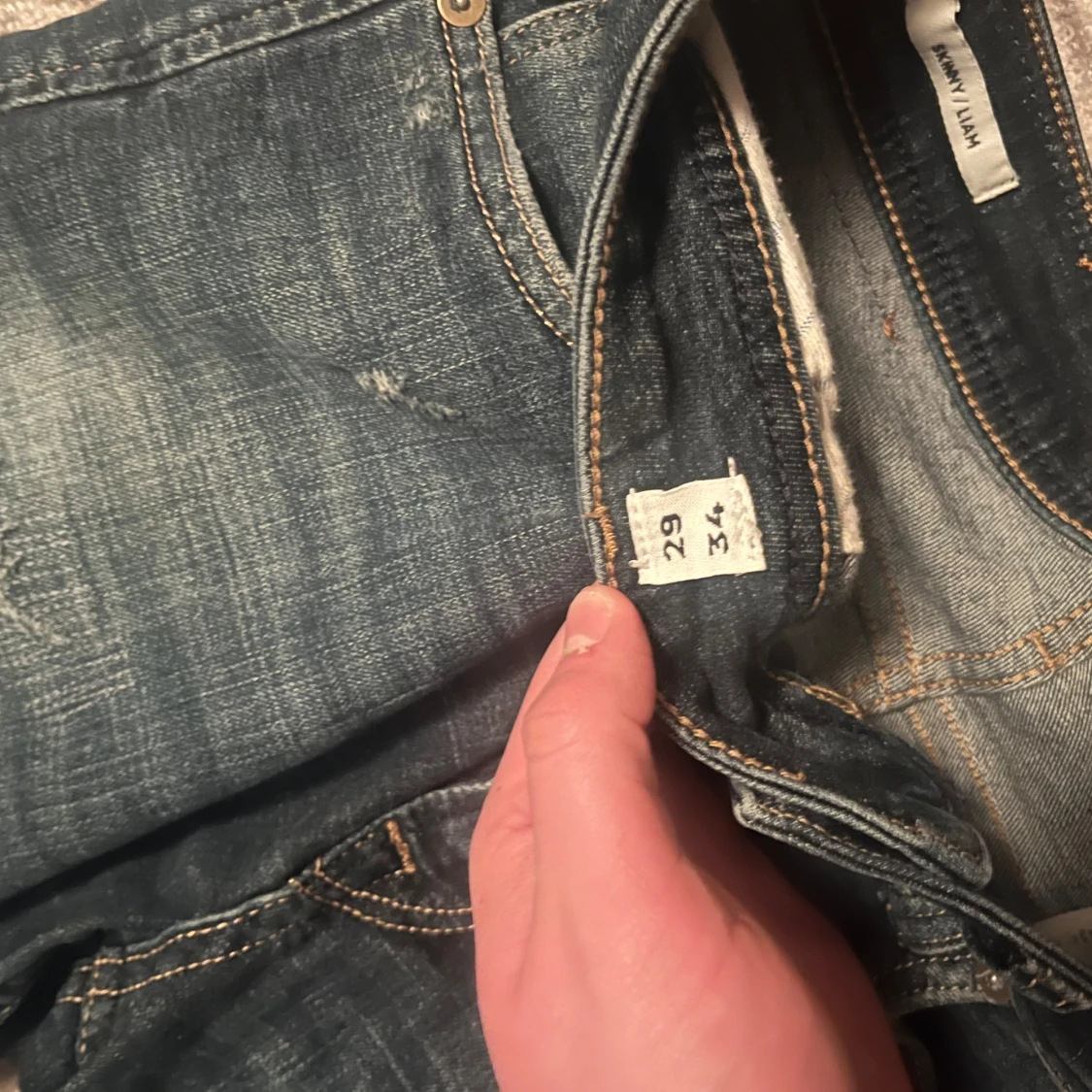 Blå skinny jeans från Jack & Jones - 3