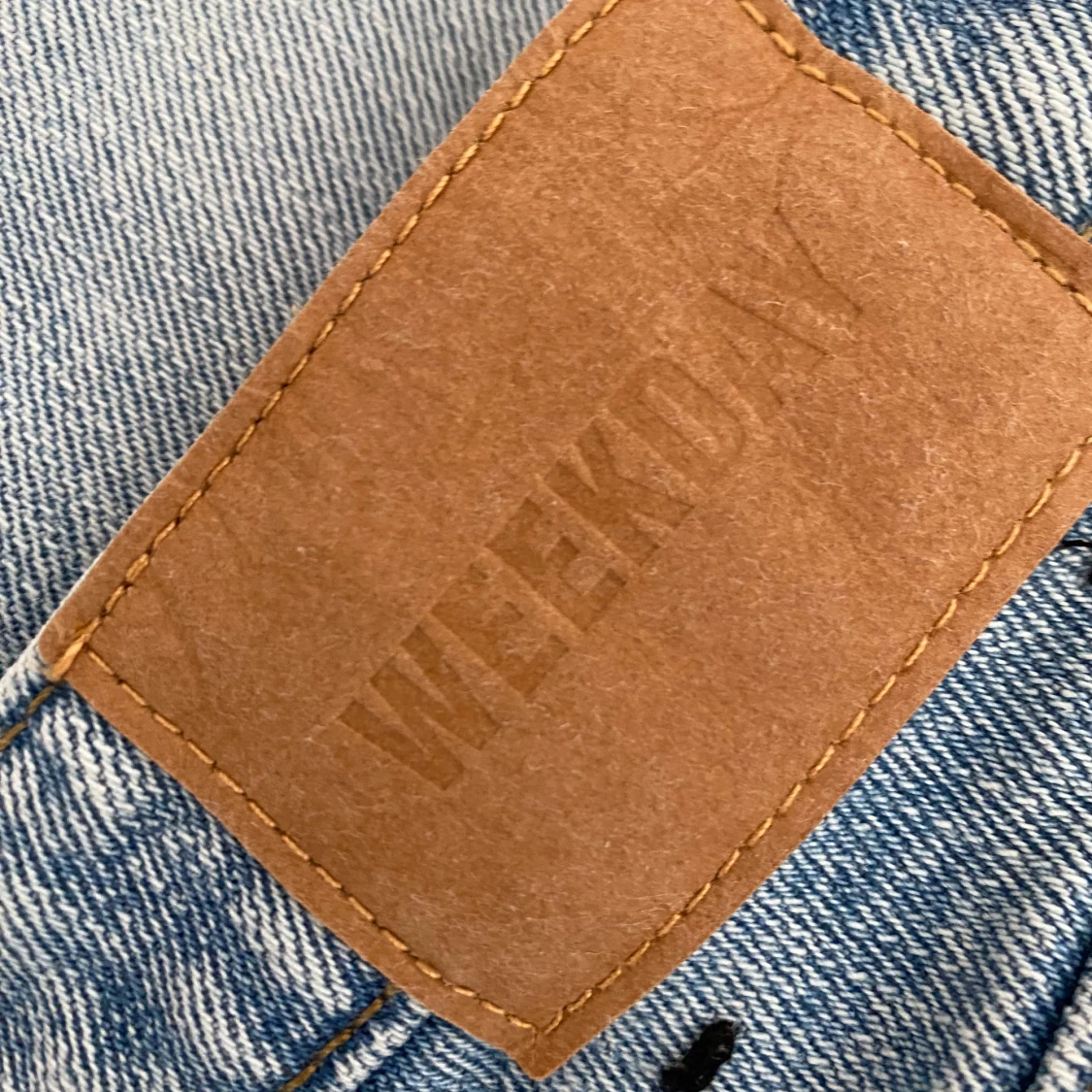 Blå bootcut jeans - 4