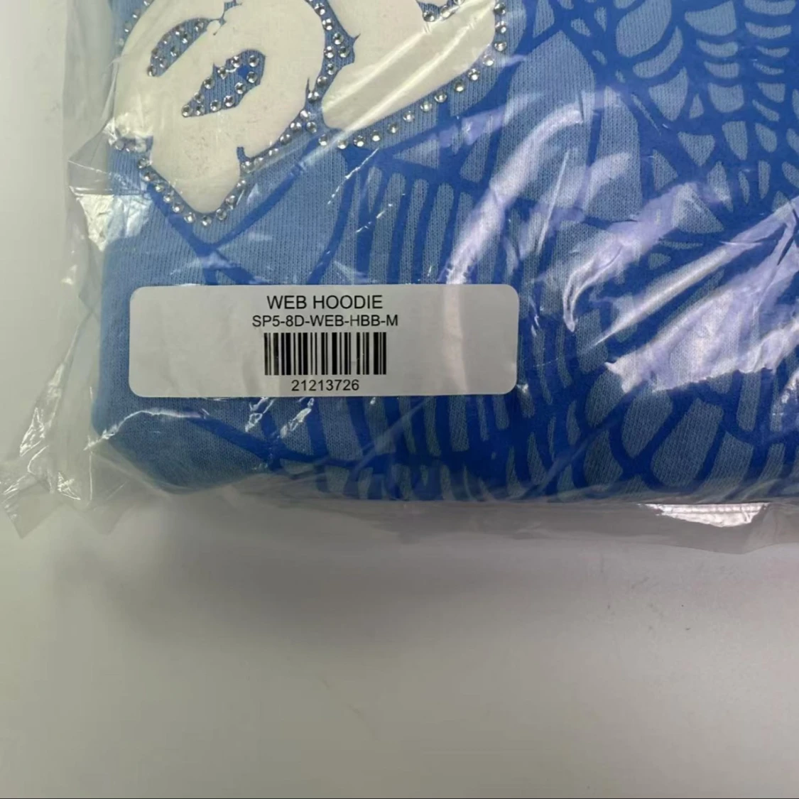 Spider Sky Blue hoodie - 4