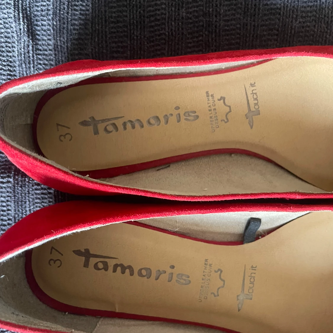 Röda ballerinaskor från Tamaris - 3