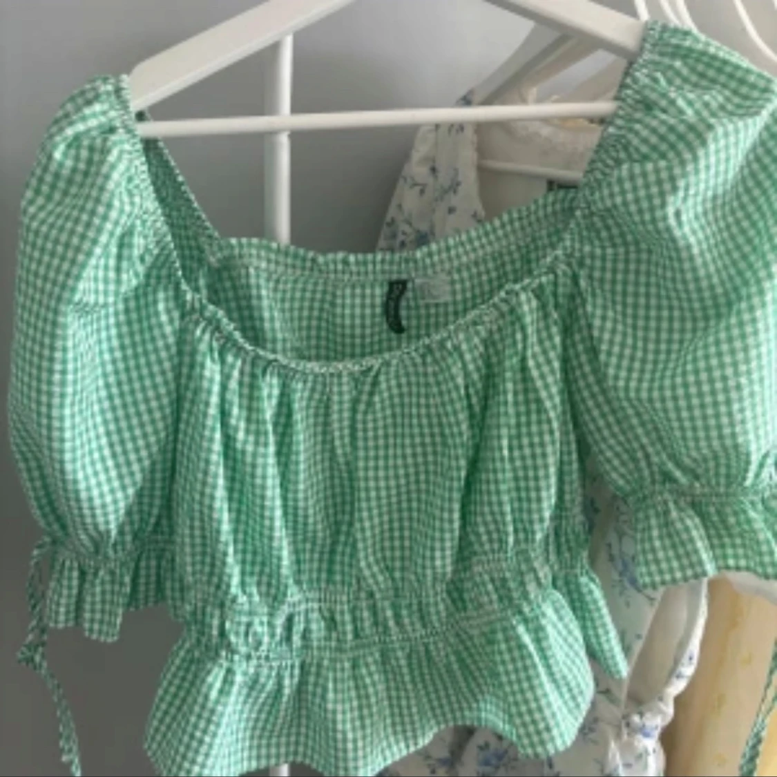 Grön rutig blus - 2