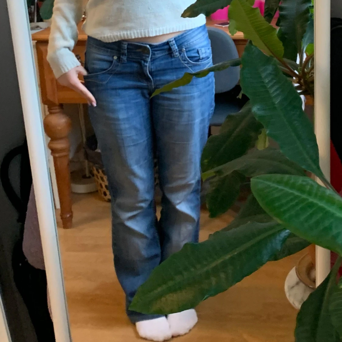 Blå bootcut jeans från Esprit Denim - 3