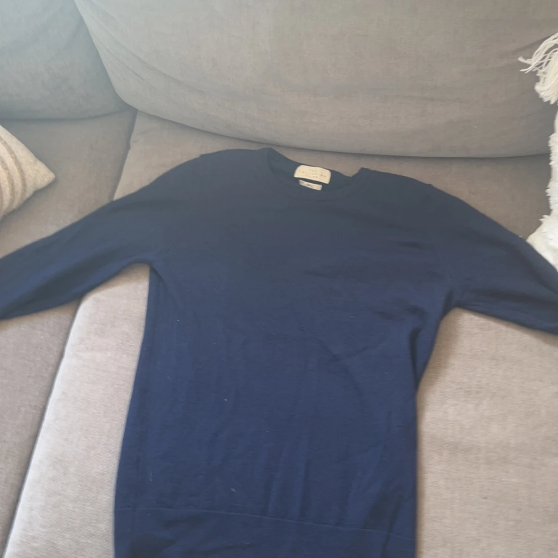 Mörkblå marrinoul  tröja från The Tailoring Club - 1