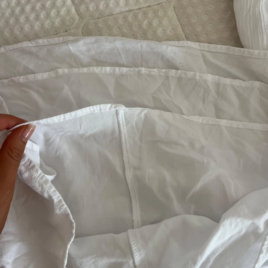 Vit halterneckklänning Pull&Bear - 3