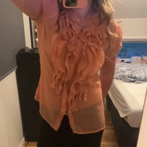 Rosa blus -  super söt rosa blus från saint tropez! Storlek M
