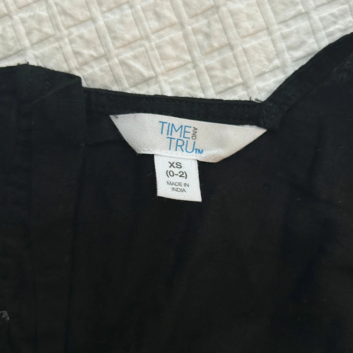 Svart cropped linne - 2