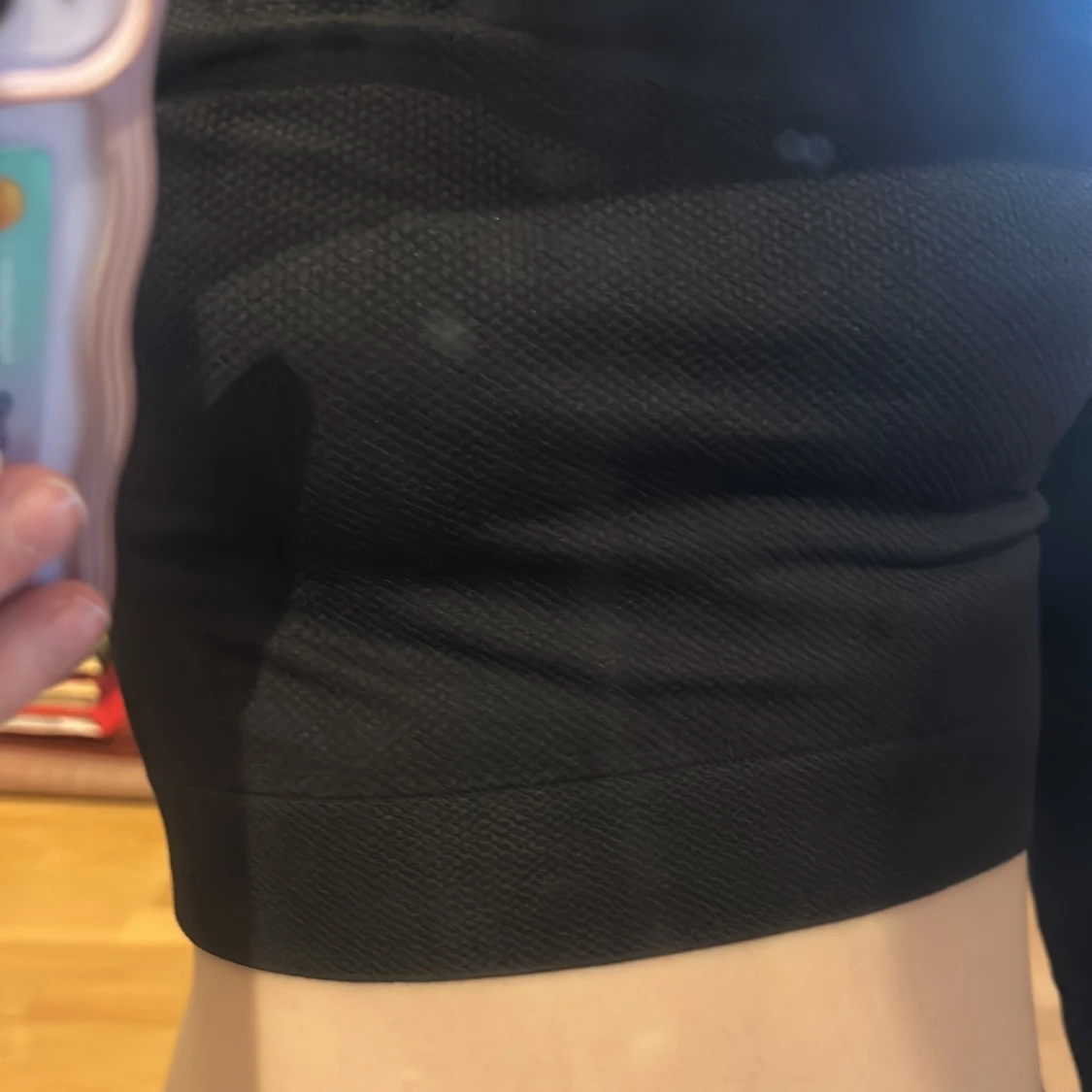 Svart långärmad träningströja  - 4