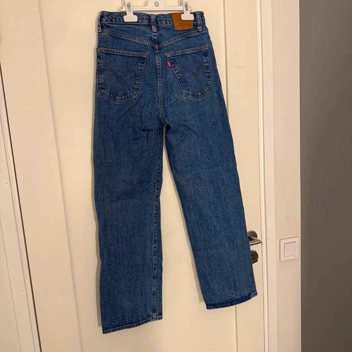 Blå Ribcage Straight jeans - 2