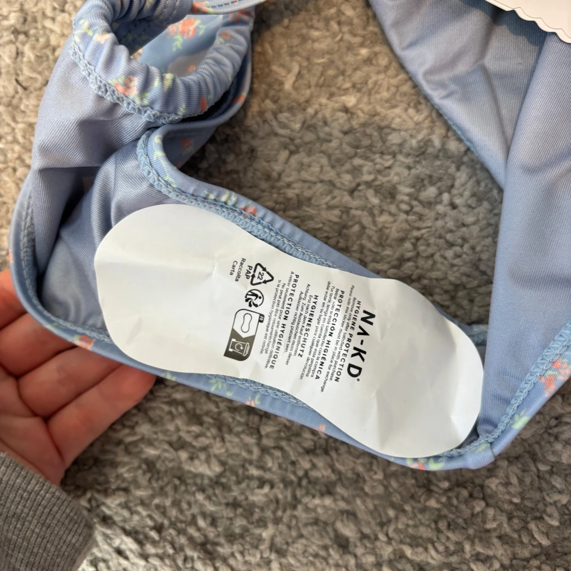 Blå blommig bikini från NA-KD - 1