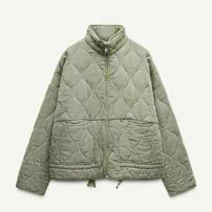 Grön quiltad jacka zara - Säljer den populära gröna jackan från zara!