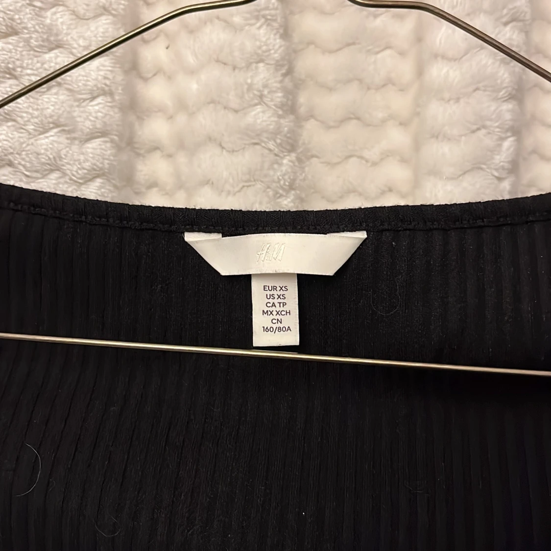 Svart ribbad topp från H&M🖤 - 2