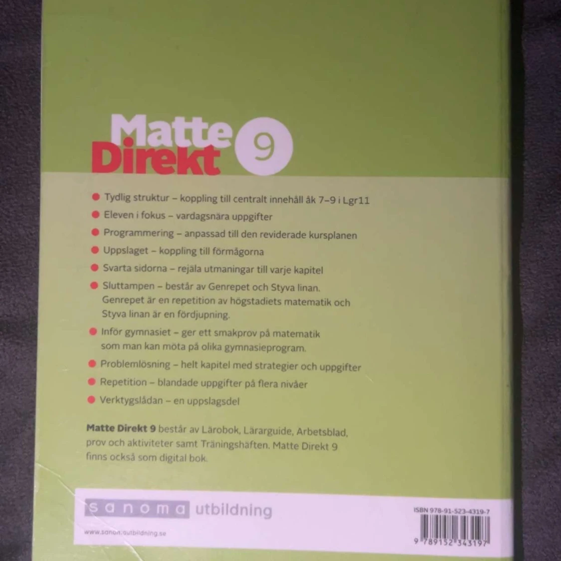 Matte Direkt 9 Bok (Högstadie Matematik) - 1