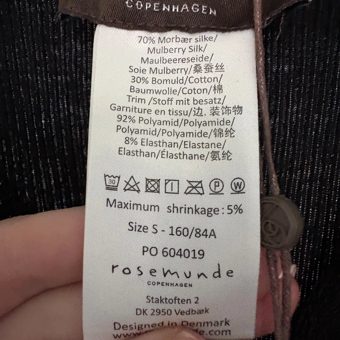 Svart topp/klänning från Rosemunde - 4