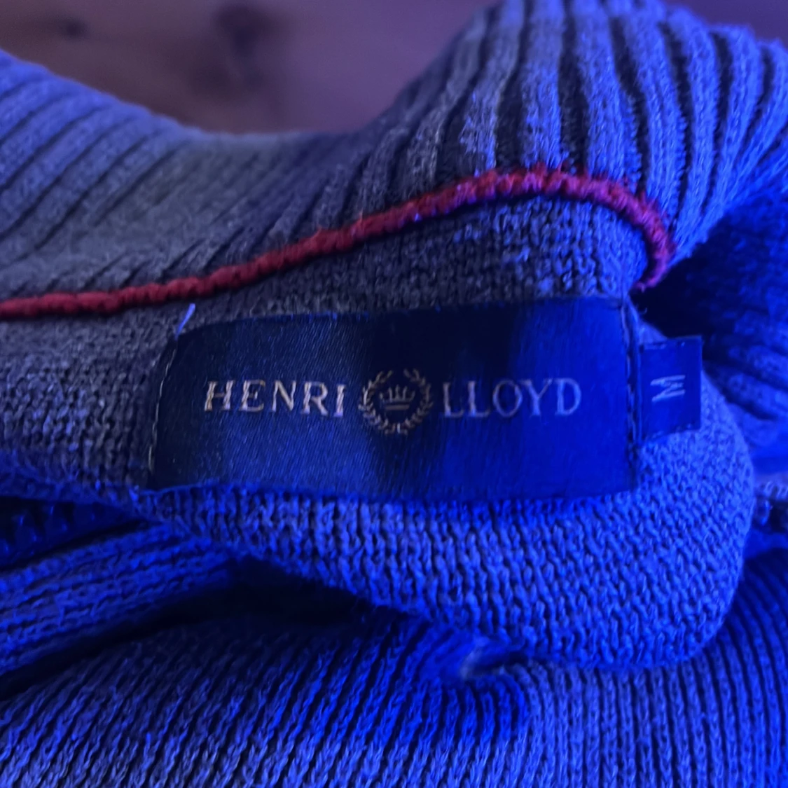 Grå stickad tröja med dragkedja - 4