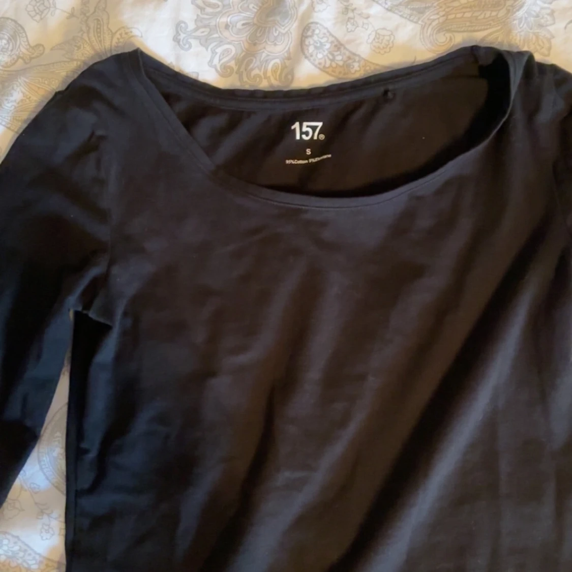 svart långärmad topp från lager157 - 1