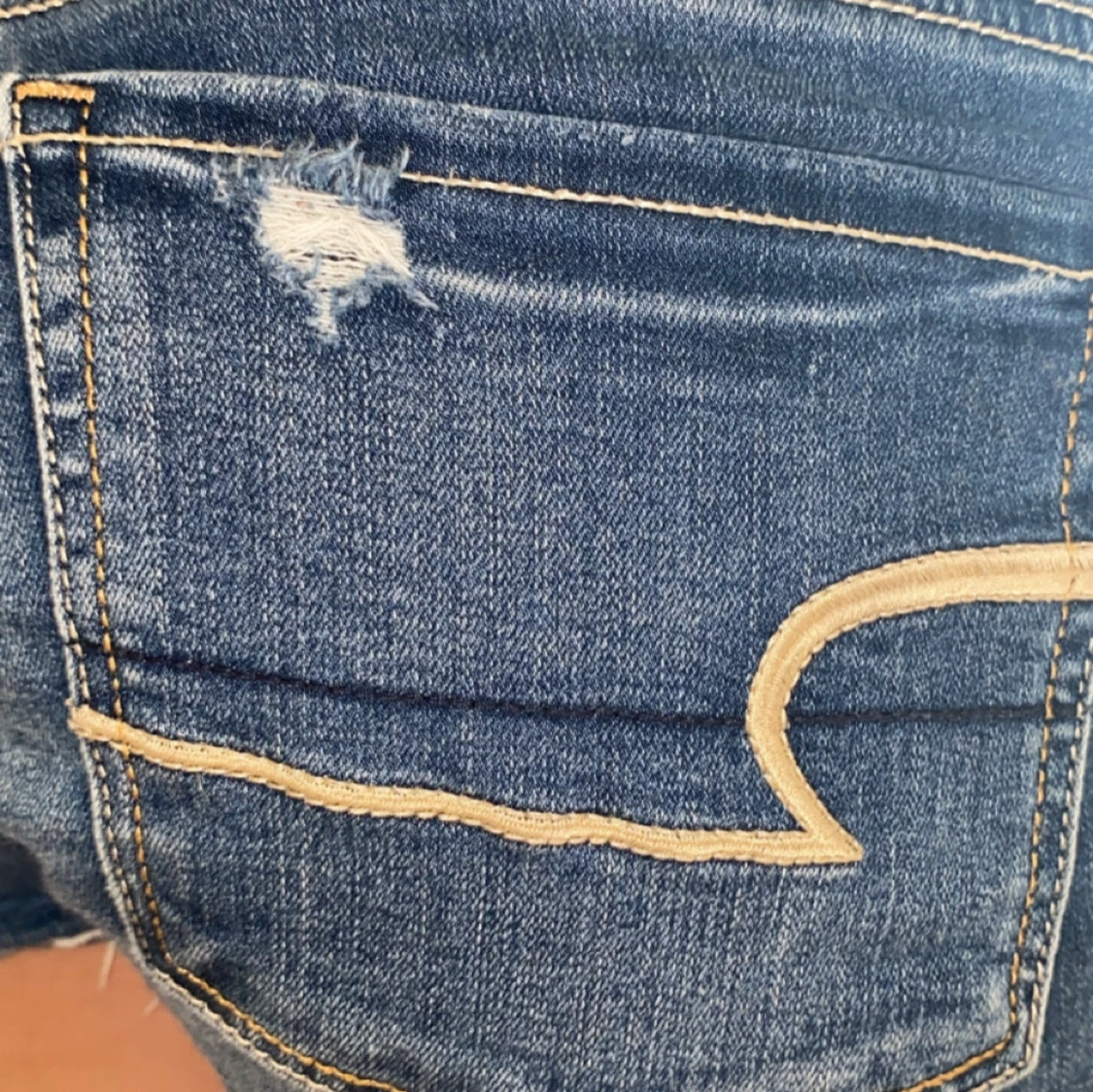 Blå jeansshorts från American Eagle - 3