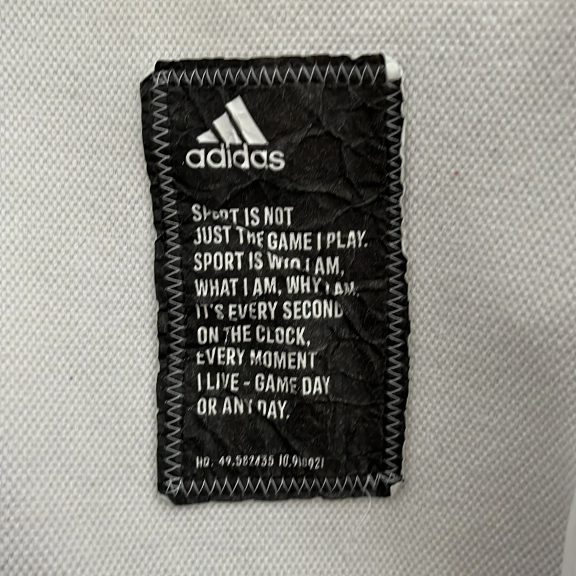 vit hoodie från Adidas med hel dragkedja  - 3